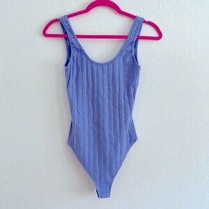 Jonathan Simkhai  Revolve Size S Purple Boho y2k Streetwear Thong Bodysuit